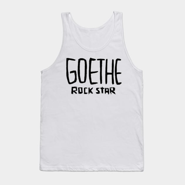 Goethe, Rock Star of Literature Tank Top by badlydrawnbabe